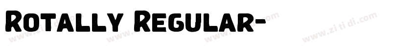 Rotally Regular字体转换 Rotally Regular字体转换